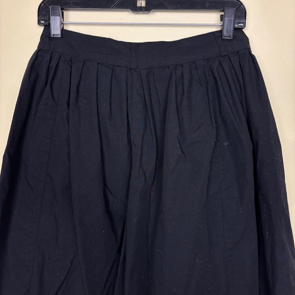 AG ADRIANO GOLDSCHMIED 100% Cotton Hadley Pleated Culotte Pants Black Size 28 - Picture 13 of 14